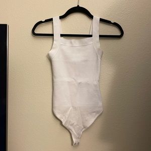 A&F white body suit